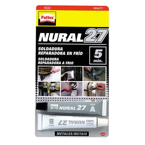 Adhesivo PATTEX Nural 27 reparador soldadura super rápida 22ml