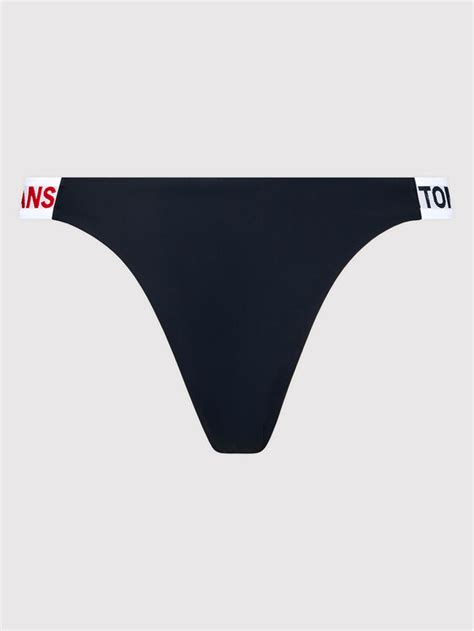 Tommy Jeans Bikini Partea De Jos High Leg Cheeky UW0UW03400 Verde