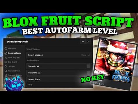 Strawberry Hub Roblox Script New Blox Fruits Script Update Best Auto