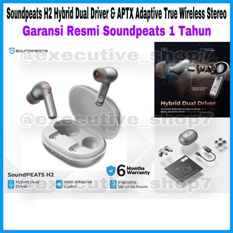 Jual Soundpeats H Hybrid Dual Driver Aptx Adaptive True Wireless