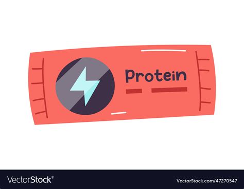 Protein bar food Royalty Free Vector Image - VectorStock