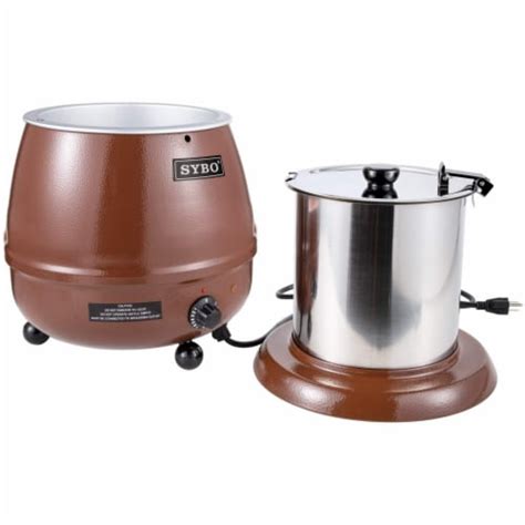 Sybo Quart Electric Soup Warmer Commercial Crock Pot With Hinged