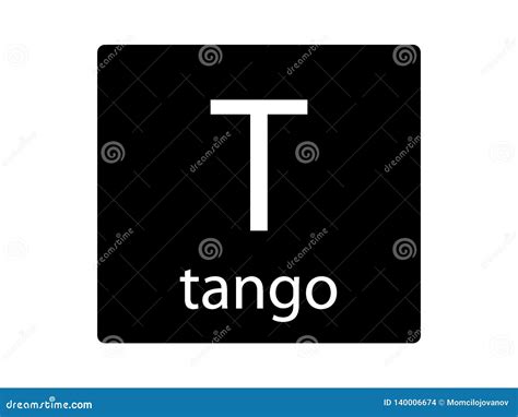 NATO Phonetic Alphabet Letter Tango Stock Vector - Illustration of ...