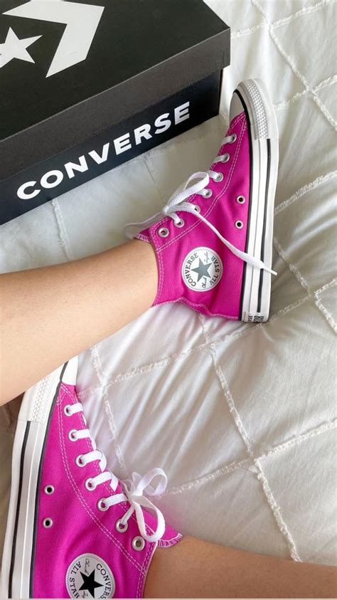 pink converse | Women's shoelaces, Girls converse, High top sneakers