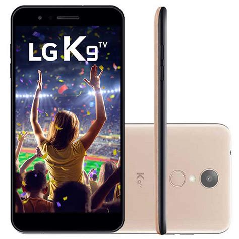 Smartphone LG K9 Dourado 16GB Android 7 0 Dual Chip TV Digital Tela