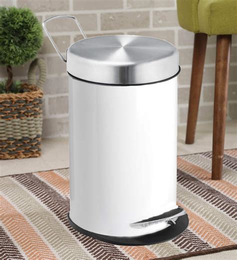 Buy Litres Stainless Steel Pedal Dustbin By Meded At Off By