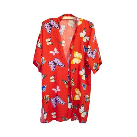 Kimono Praiano Borboletas Shopee Brasil