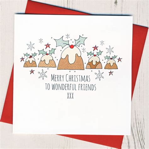 Handmade Friends Christmas Card