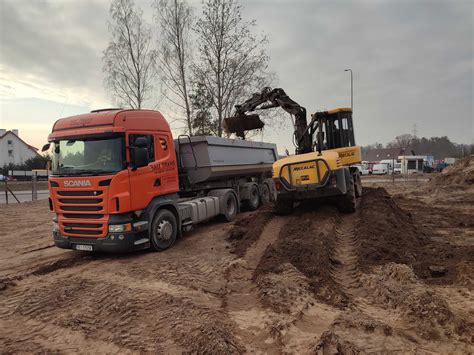 Us Ugi Hds Transport Kruszyw Piasku Platforma Koparko Ladowarka