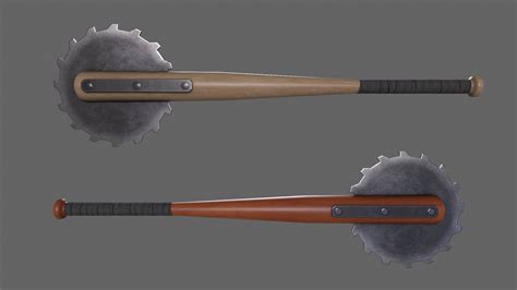 Baseball Bat Weapon V2 - 3D Model by DaikLord