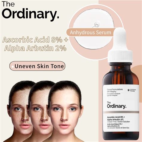 The Ordinary Vitamin C Serum Ascorbic Acid 8 Alpha Arbutin 2 VC Essence