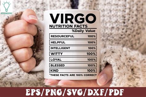 Virgo Nutrition Facts Svg Graphic By Designer302 · Creative Fabrica