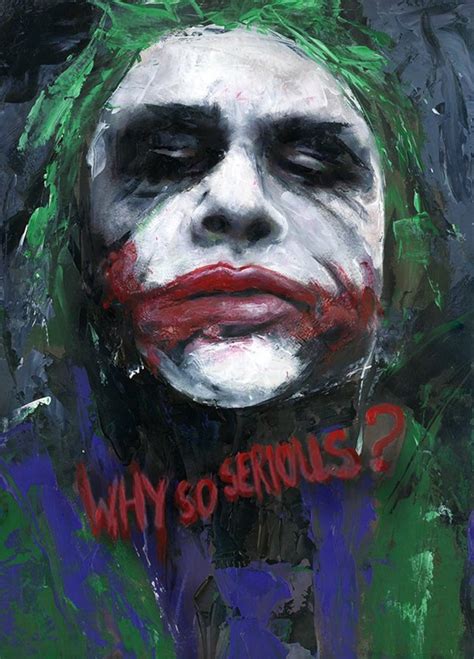 Joker Art Portrait Joker Painting Print Colourful Wall Art | Etsy