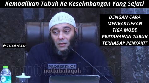 Kembali Ke Keseimbangan Yang Sejati Dr Zaidul Akbar YouTube