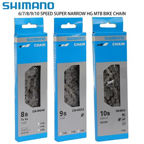 SHIMANO MTB Bike Chain Super Narrow X Type HG53 HG54 HG40 6 7 8 9 10