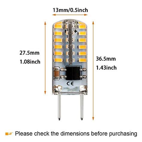 Reelco G8 LED Bulb Dimmable Mini 2 5Watt Warm White 3000K 120V T4 G8