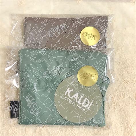 Kaldi ★未開封★カルディ エコバッグ 新色 セージグリーン＆グレー レジ袋型バッグの通販 By さくらs Shop｜カルディならラクマ