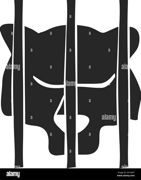 Hand drawn Caged animal vector illustration Stock Vector Image & Art ...