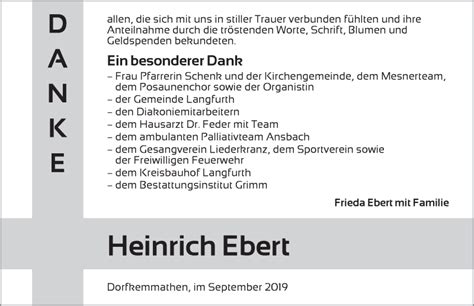 Traueranzeigen Von Heinrich Ebert Trauer Flz De