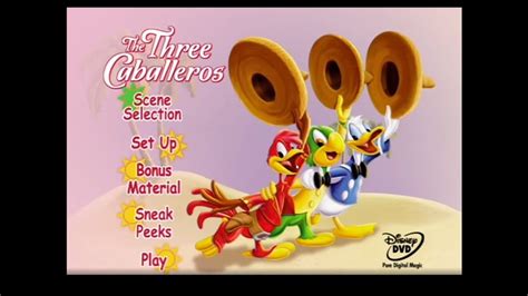 The Three Caballeros Dvd Menu