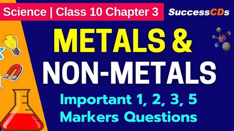 Class 10 Science Chapter 3 Metal And Non Metals Important 1 2 3 5