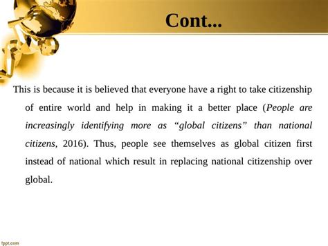 Should Global Citizenship Replace National Identity