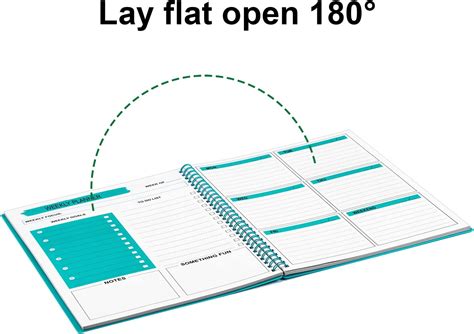 Utytrees Agenda Semanal Sin Fecha Cuaderno A Para Planificar Lista De