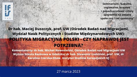 POLITYKA MIGRACYJNA POLSKI CZY NAPRAWDĘ JEST POTRZEBNA YouTube