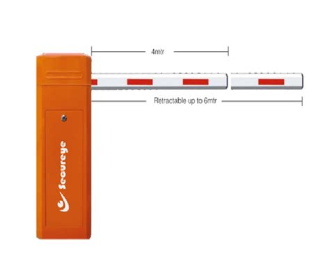 Orange Secureye S Bb Boom Barrier For Parking Mild Steel At Rs