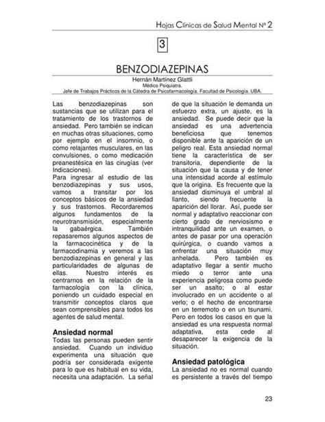 Benzodiazpinas SANTIAGO DENIS INTURIAS RODRIGUEZ UDocz