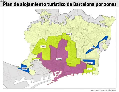 Mapa Zonas Barcelona