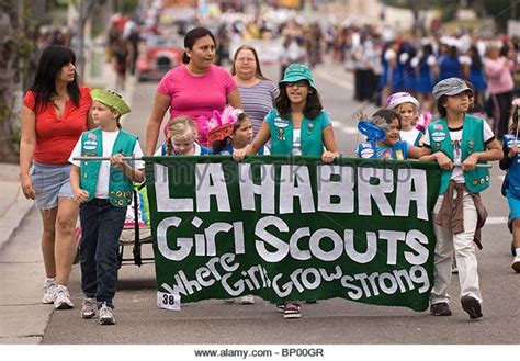 La Habra Girl Scouts On Parade At The La Habra Corn Festival Parade