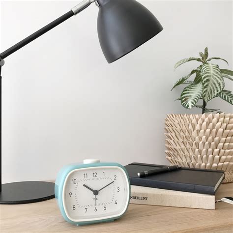 Buy Toki Lisbet Duck Egg Silent Sweep Alarm Clock Online Purely Wall