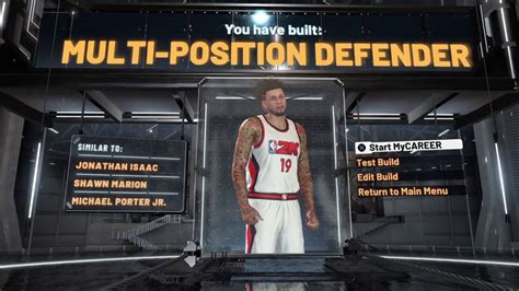 NBA 2K20 MyPlayer Builder HOF Shooting Multi Position Defender Build