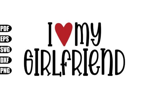 I Love My Girlfriend Svg Graphic By Creativekhadiza124 · Creative Fabrica