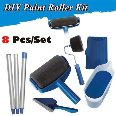 Cheap Paint Runner Pro Roller Brush Handle Tool Flocked Edger Room Wall