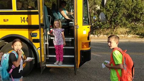 First Day Of Elementary School Bus