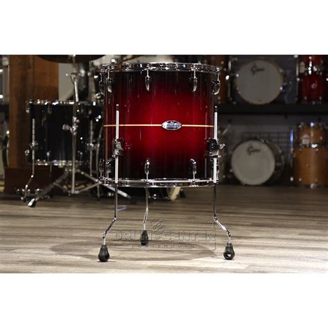 Pearl Masters Maple Complete 16x16 Floor Tom Natural Banded Redburst