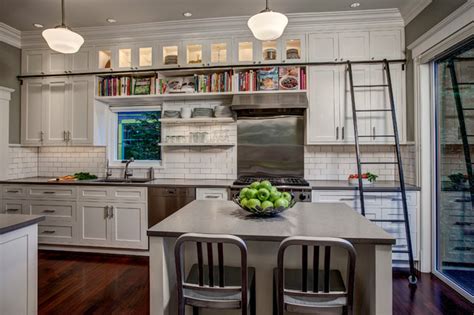 Library Ladder In Kitchen American Craftsman Küche Seattle Von