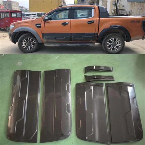 Body Cladding Kit Side Door Trims Plate For Ford RANGER T6 T7 T8 Raptor