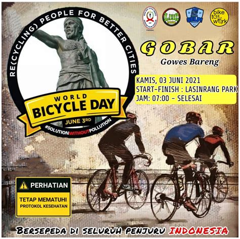 Peringati Hari Sepeda Sedunia Komunitas Sepeda Lbc Pinrang Gowes Bareng