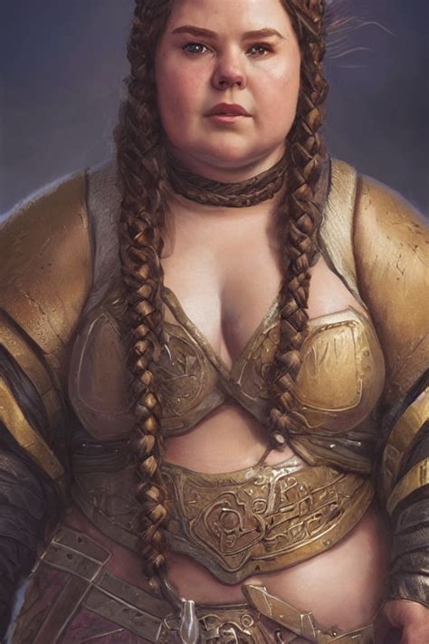 Prompthunt Portrait Chubby Female Dwarf Queen Bronze Dwarven