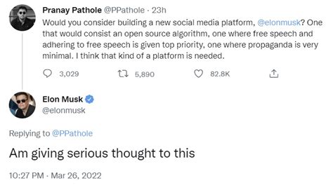 Elon Musk Giving Serious Thought To Creating Social Media Platform