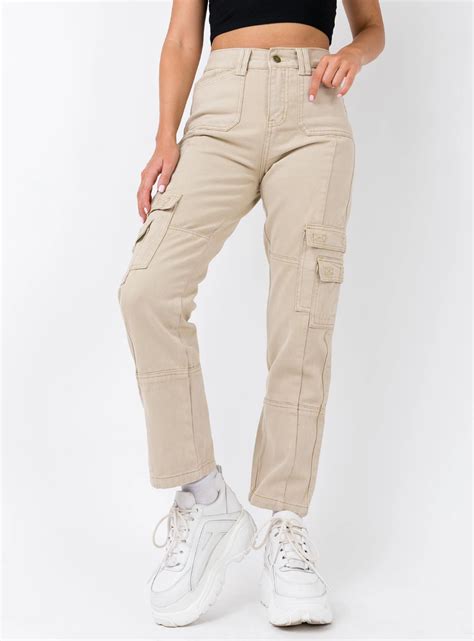 The Stacey Jean Denim Beige Beige Outfit Cargo Pants Outfit Denim Fashion