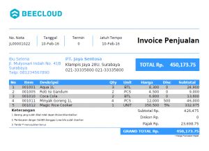 Software Faktur Penjualan Lebih Mudah Bikin Invoice Bee Id