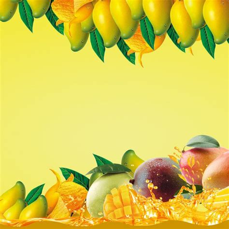 Mango Season Poster Background Material Farm Logo Design Fruits