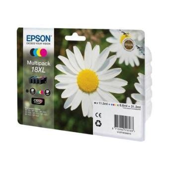 Epson 18XL Multipack Pack De 4 XL Noir Jaune Cyan Magenta Originale