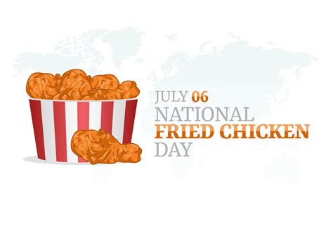 vector graphic of national fried chicken day good for national fried ...