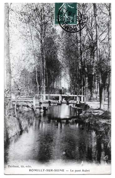 Romilly Sur Seine Romilly Sur Seine Le Pont Aubri Carte Postale