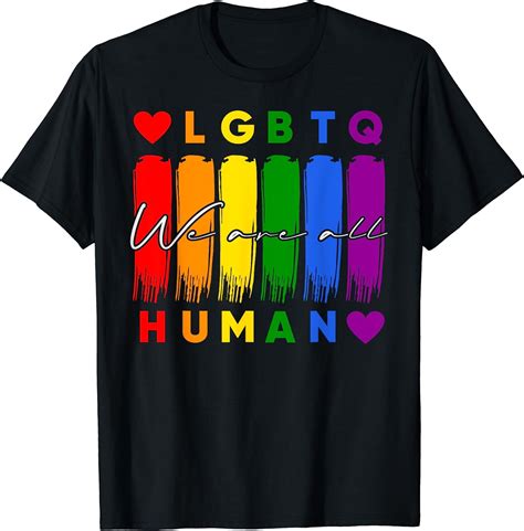 Lgbtq Human Rainbow Love Is Love Lgbt Gay Lesbian Pride T Shirt